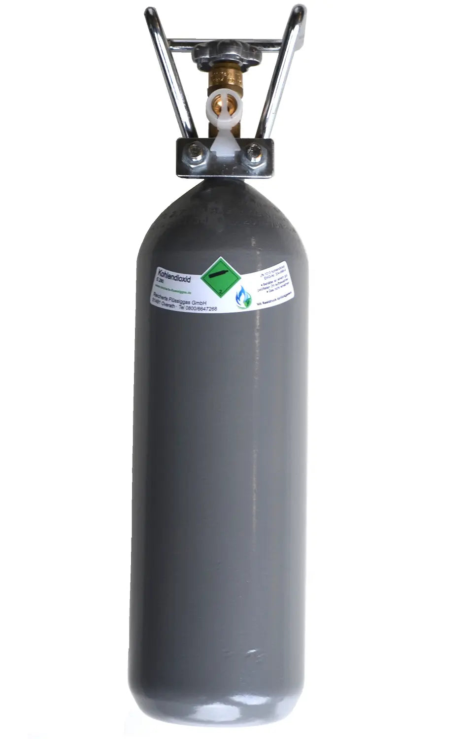 Kohlensäure CO2 2 kg Flasche gefüllt – Reicherts Flüssiggas GmbH