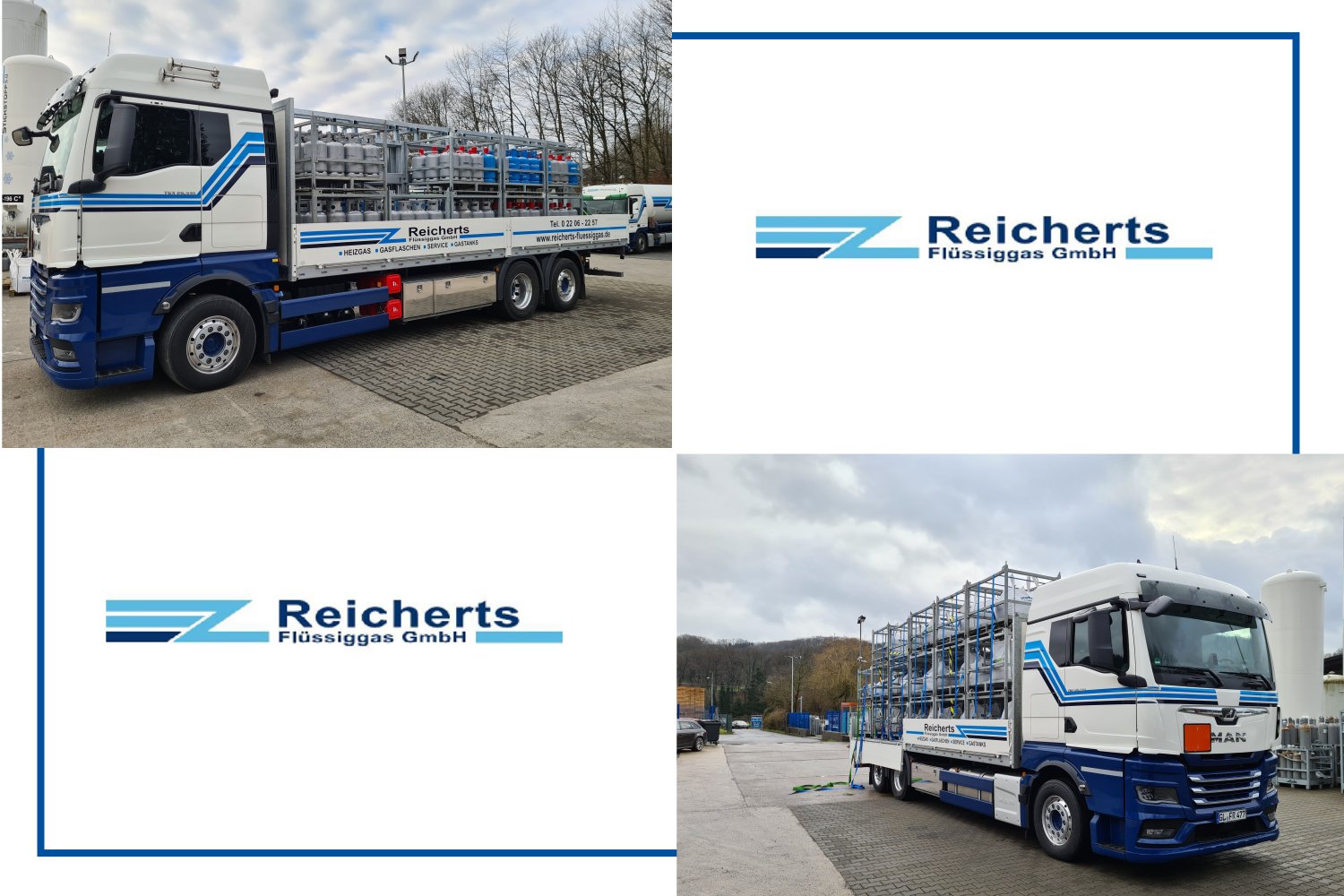 Erster Gasflaschen Transporter mit doppelstöckigem automatischen Ladungssicherungssystem