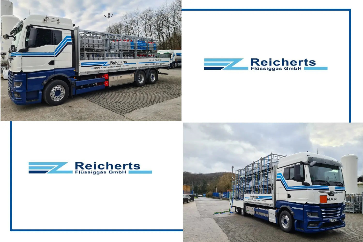 Erster Gasflaschen Transporter mit doppelstöckigem automatischen Ladungssicherungssystem - Reicherts Flüssiggas GmbH