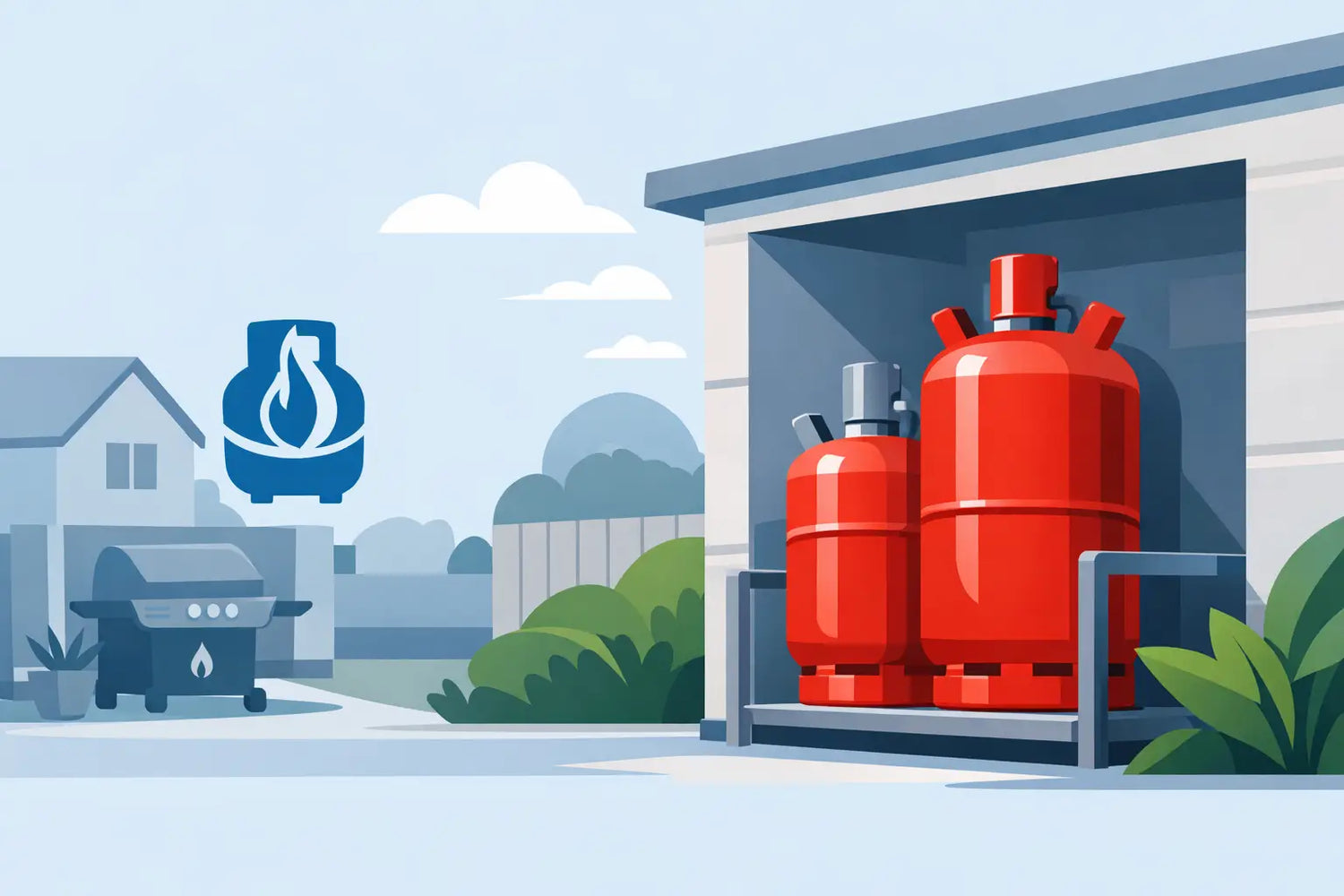 Gasflasche sicher lagern zuhause