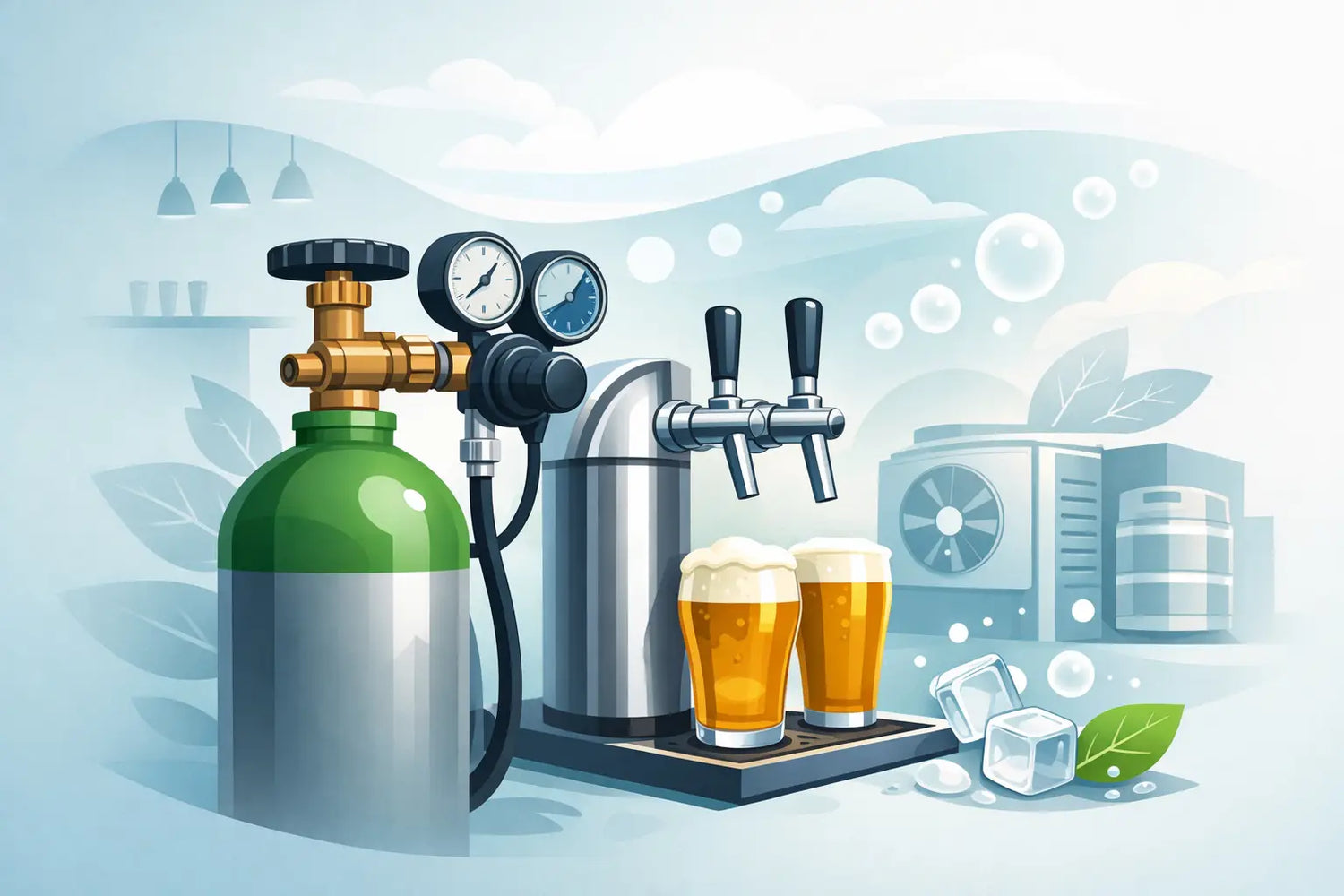 CO2 Flasche für Schankanlage auswählen richtig