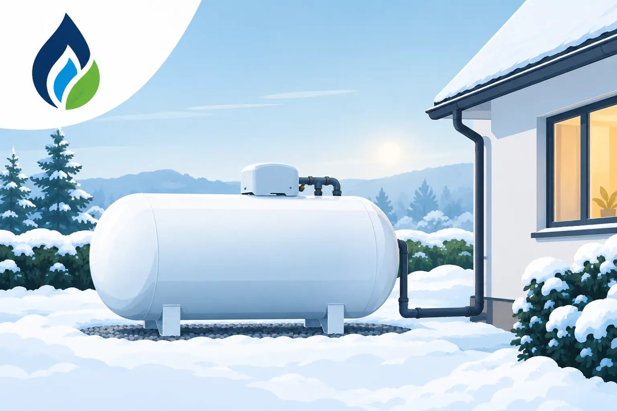 Flüssiggastank frostsicher betreiben im Winter