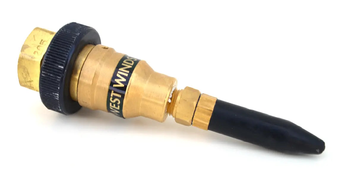 Knickventil für die sichere Abfüllung von Heliumballons