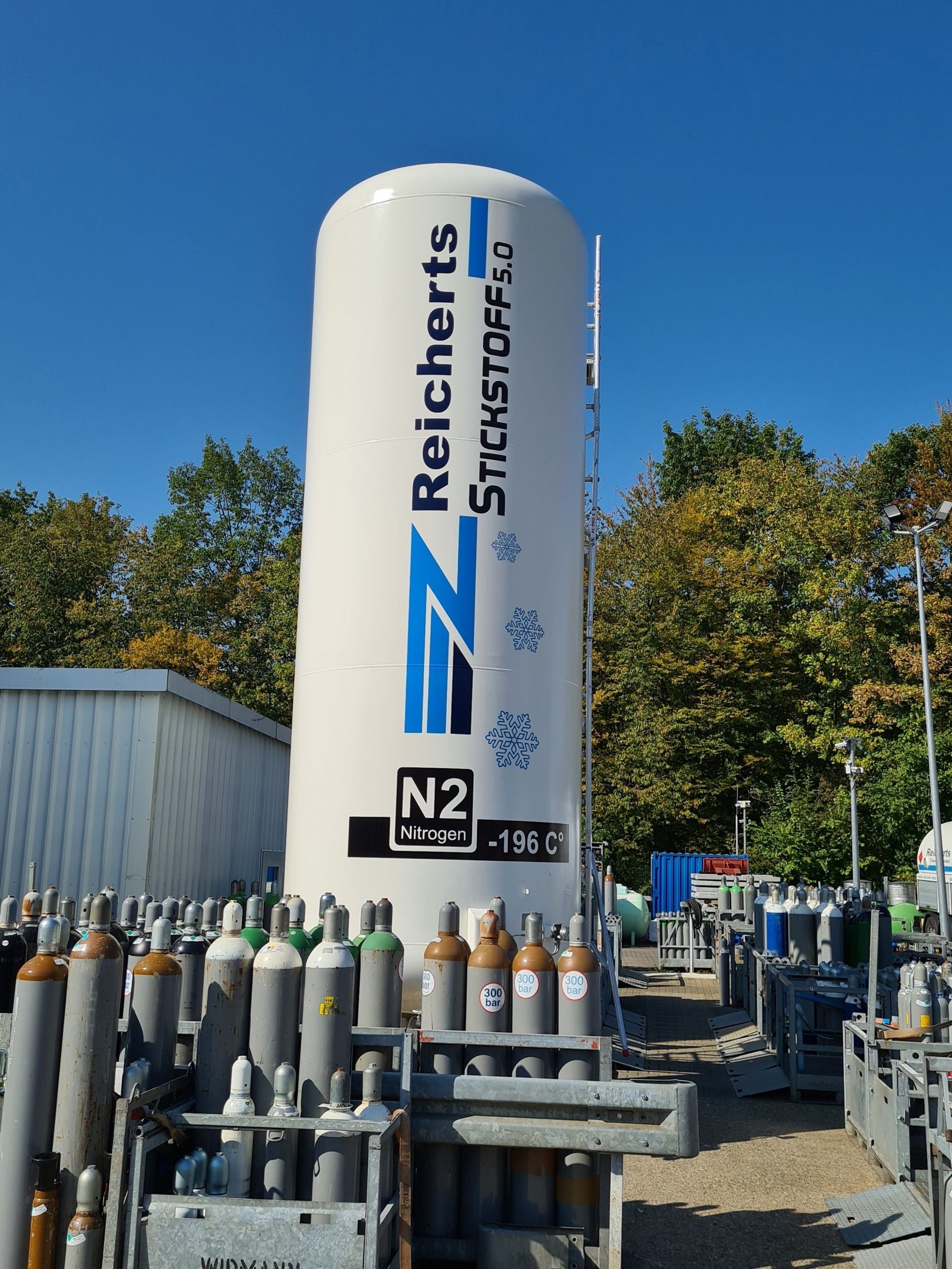 Stickstoff Lager bei Reicherts Flüssiggas