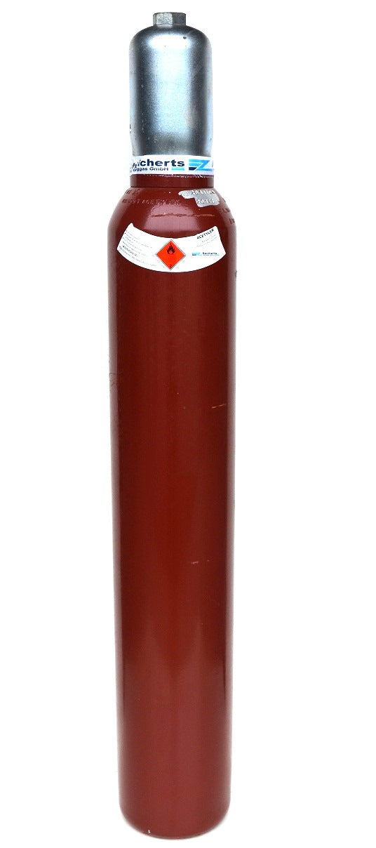 Acetylen 10 Liter Flasche gefüllt