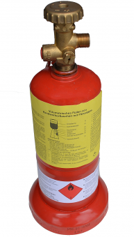 Kleine Gasflasche für Haushalt und Camping