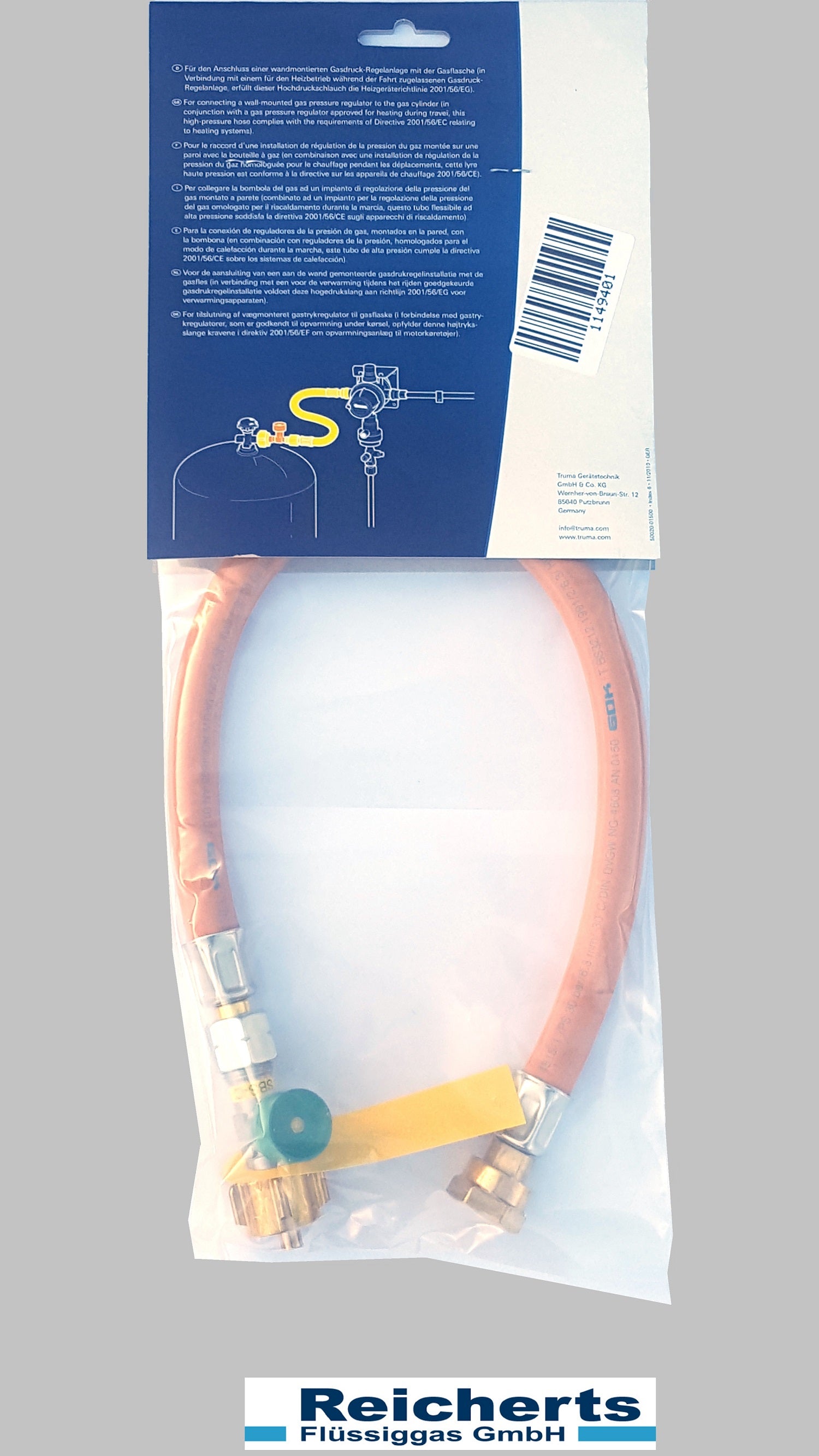 Gas Schlauchset für Flüssiggasanlage