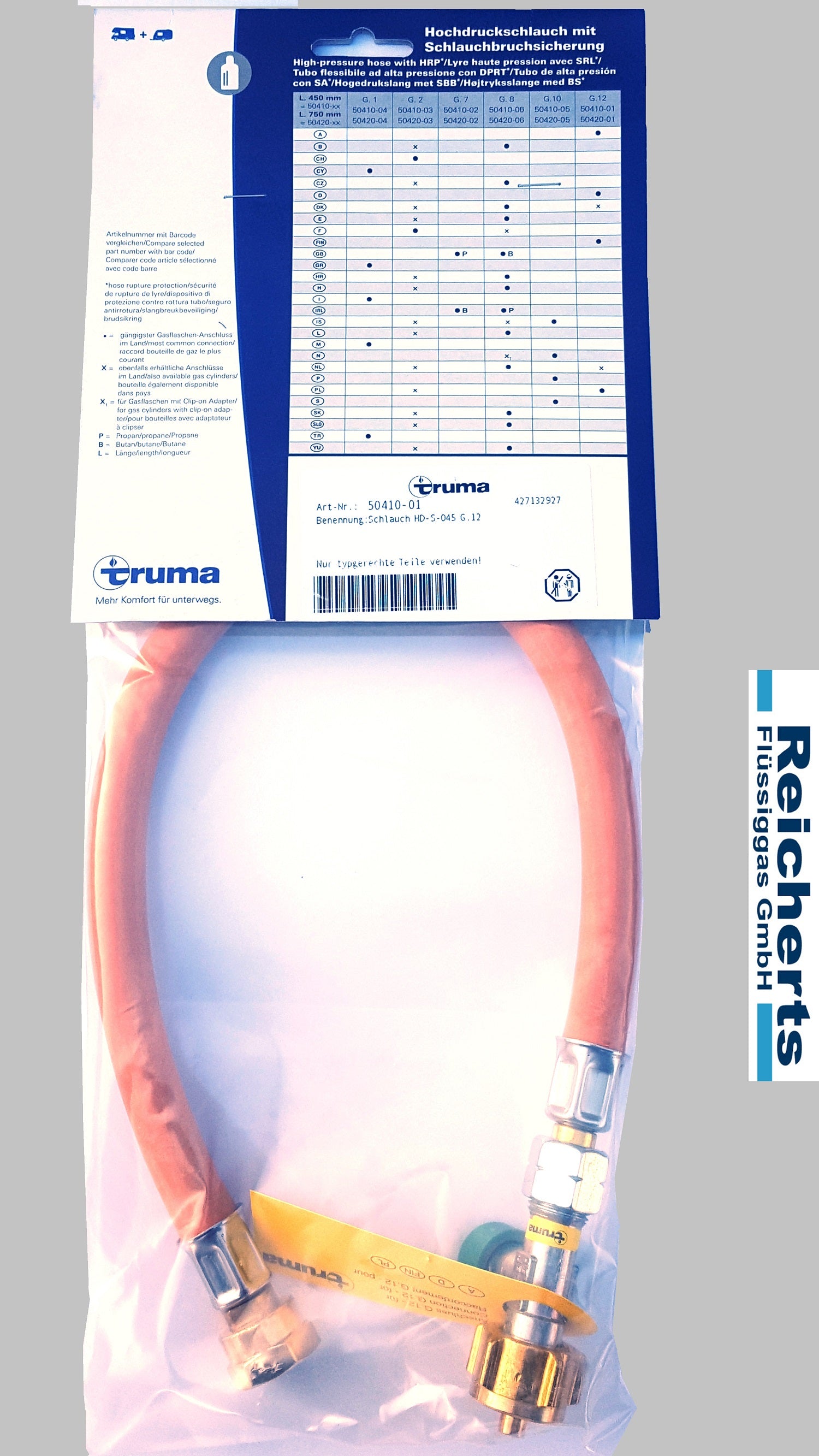 Truma Gas Schlauchset für Wohnwagen und Wohnmobil